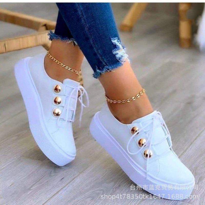 Large-sized Casual and Fashionable Women's Single Shoes with A Shallow Opening and Comfortable Round Toe