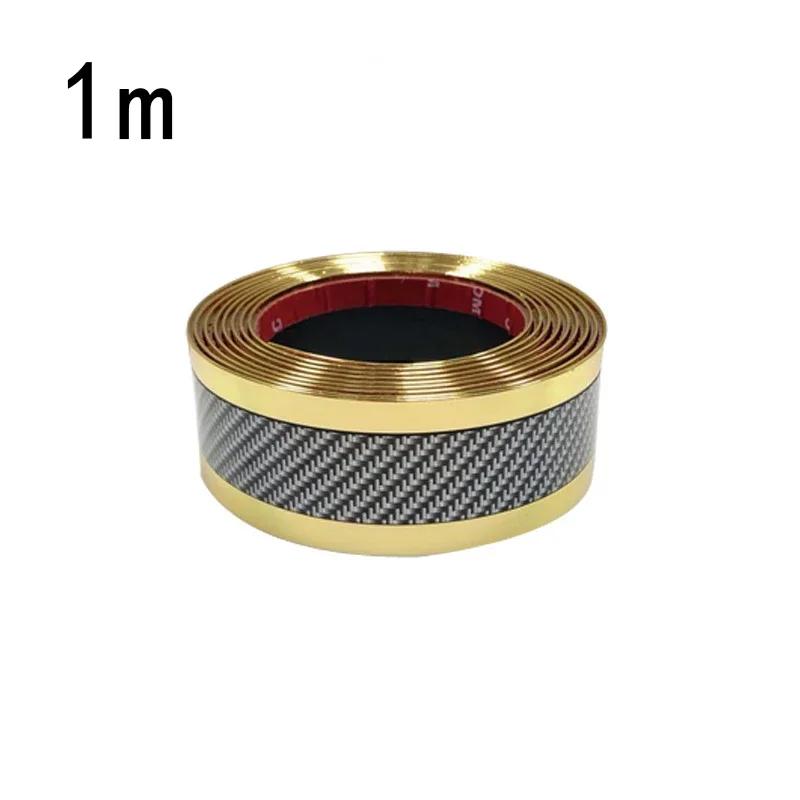 Car Stickers Anti Scratch Door Sill Protector Rubber Strip Carbon Fiber Car Threshold Protect Bumper Film Tape Auto Accessories