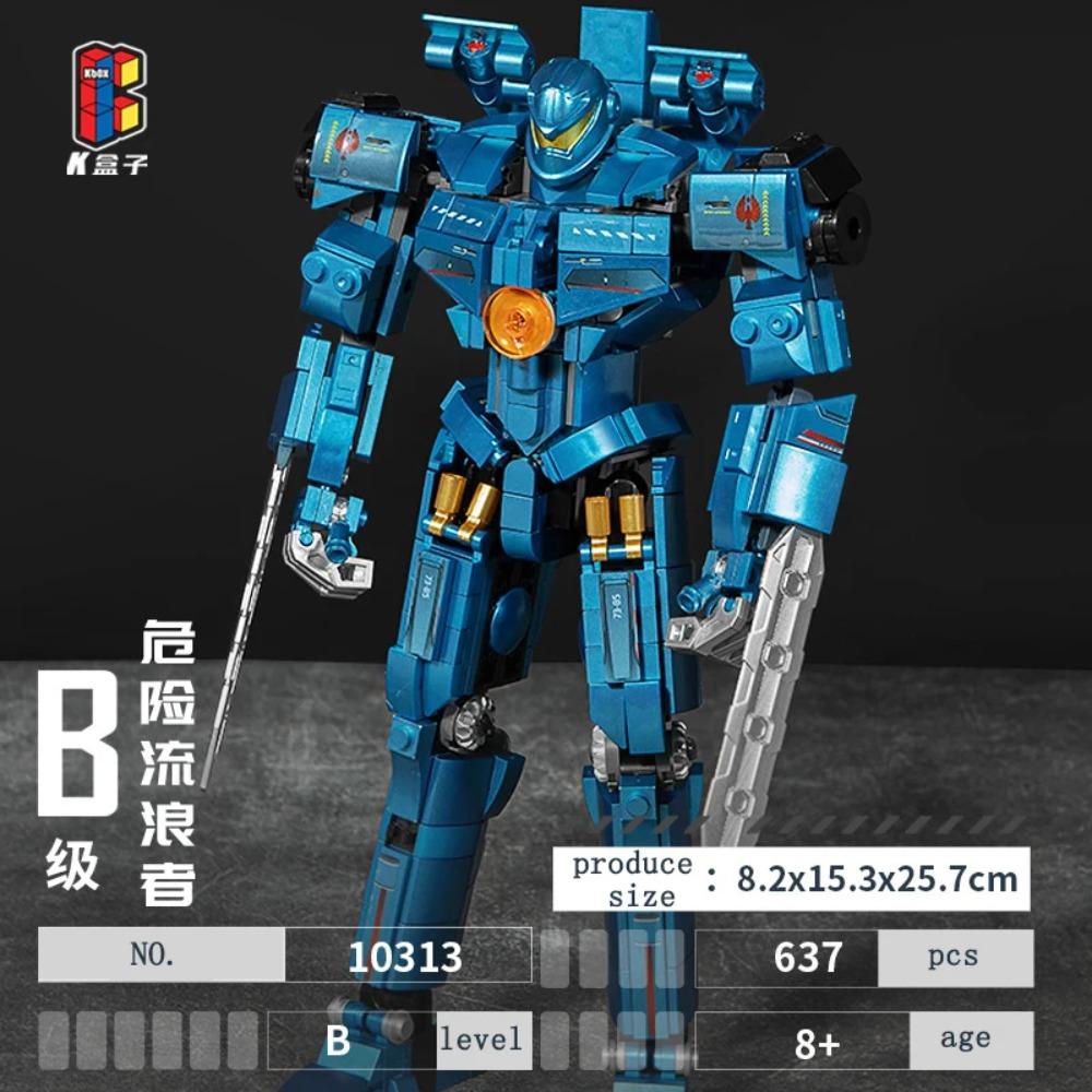 KBOX Hunter Roboter Bausteine Film Mecha Krieger Montagespielzeug ABS-Kunststoff Gipsy Danger Modell Sammlerstücke Kinderspielzeug