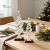 Durable Resin Tabletop Statues Abstract Christmas Tree Figurine, Artistic Spiral Sculpture, Modern Xmas Luxury Home Office Decor Statue for Desk Shelf