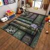 Vintage books with floral designs carpet Yoga living room room decor children's crawling mat doormat area rug games mat