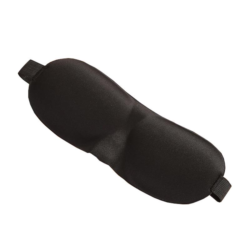 Aviation 3D Black Sleep Mask for Men & Women: Personalized, Simple Design for Rest & Relaxation