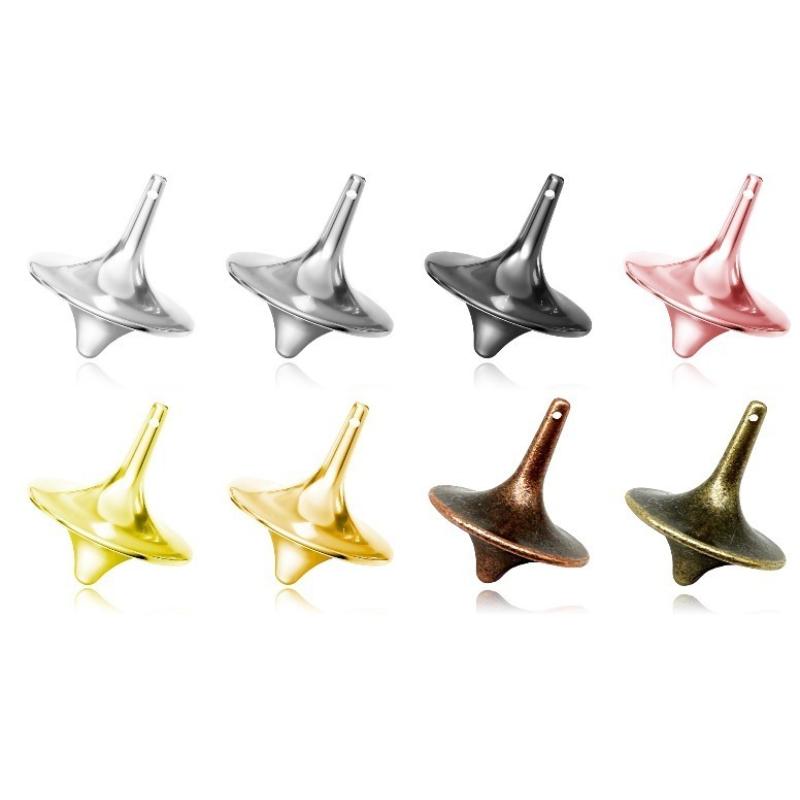 Metal Gyro Hot Movie Totem Silver Hand Spinning Top Fingertips Small Cyclone Gyroscope Antistress Fidget Toys For Children Gifts