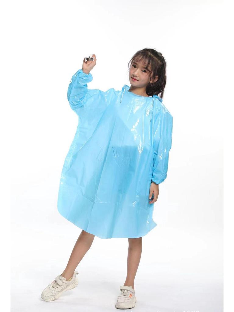 Children's & Adults' Thickened Extended PE Rain Poncho with Shoe Covers