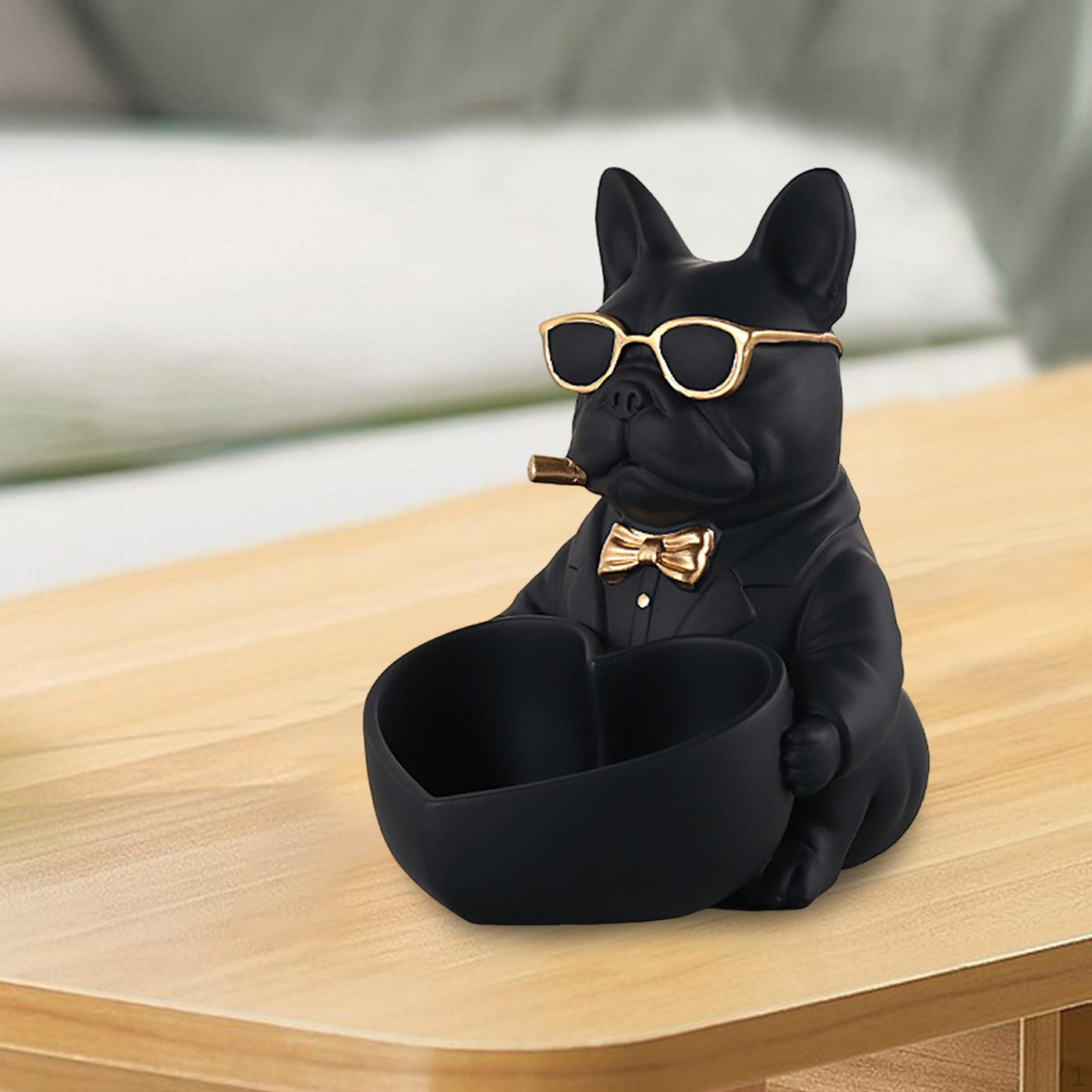 Фигурка Подставка для ключей Чаша для настольного использования 6,3x8,3x8,3 дюйма Решение для хранения чёрный