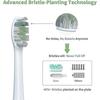 Replacement Brush Heads (white) Compatible With Electric Toothbrush, Pack Of 8 Electric Toothbrush Heads Suitable For Plaque Control