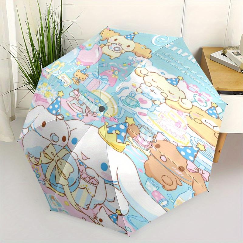 

Birthday Party Cinnamoroll Automatic Opening and Closing Umbrella - Lightweight 3-Fold Design, Suitable for Fans, Travel, Daily Use - Official Product