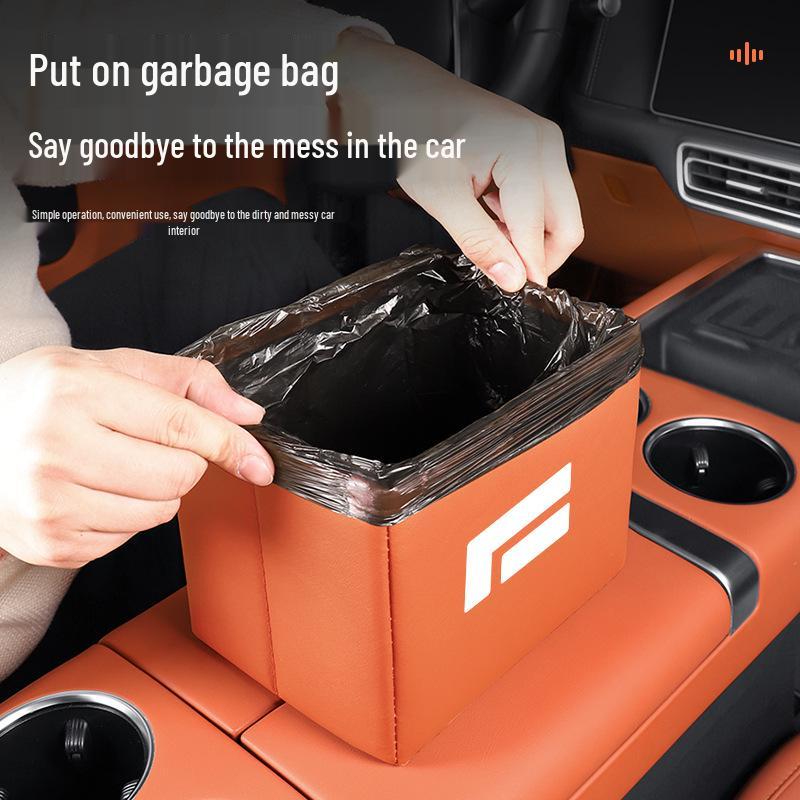 Jishi 01 Car Storage Box - Multi-functional Foldable Organizer & Trash Can