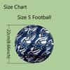 1pc Standard Football Size 5, Soccer Balls, FIFA World Cup Theme Soccer Ball, Machine Stitched, Ball for Training & Outdoor Match