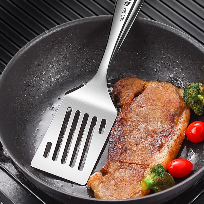 Mansou 304SS Small Slotted Frying Spatula