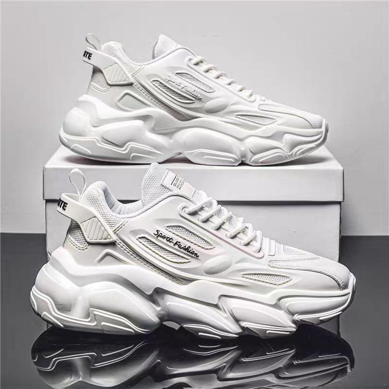 Men's Shoes Spring and Autumn Darth Vader Versatile Casual Running Soft-soled Sports Men's Thick-soled Heightening Little White Dad Trendy Shoes