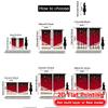 2D FLAT PRINTING 2pcs Curtains (Without Rod) Christmas Winter Wonderland Decor April Fools is Day holiday curtains with digital