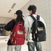 Nylon Large Capacity Unisex School Backpack With Cushion Straps For Daily Use