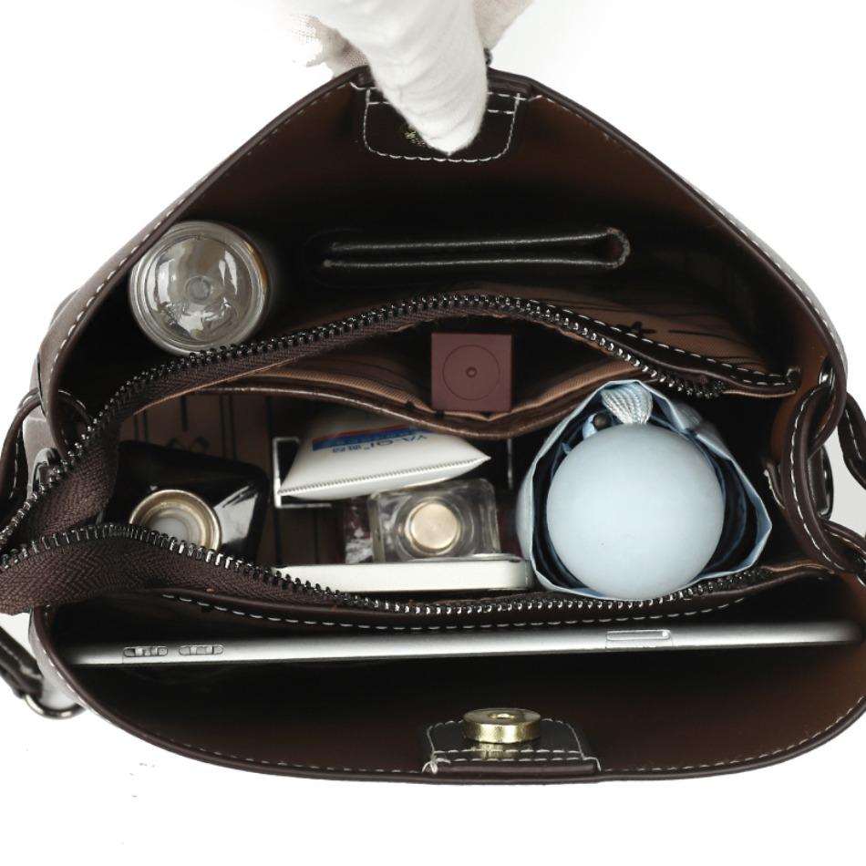 High-Capacity Soft Leather Womens Bucket Bags Fashion Women Shoulder Messenger Bags Luxury Handbags for Women