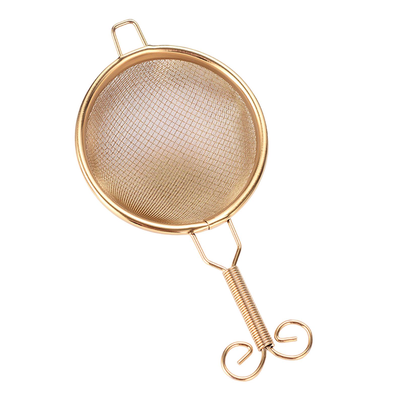 

Brass Tea Strainer Practical Lightweight Sturdy Creative Mesh Tea Filter for Kitchen Hotel Household Living Room Loose Leaf