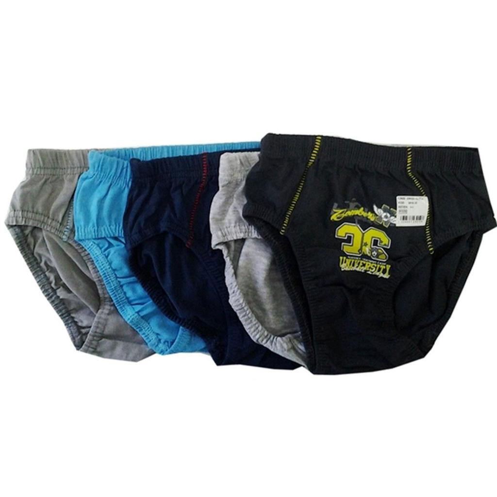 Kolorowe wzorzyste figi chłopięce Koza, 10 sztuk, różne