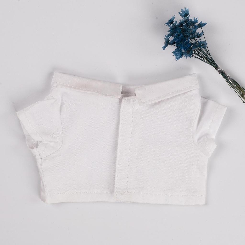 10cm/20cm Doll Cotton Color Block Blouse & Shirt Suit