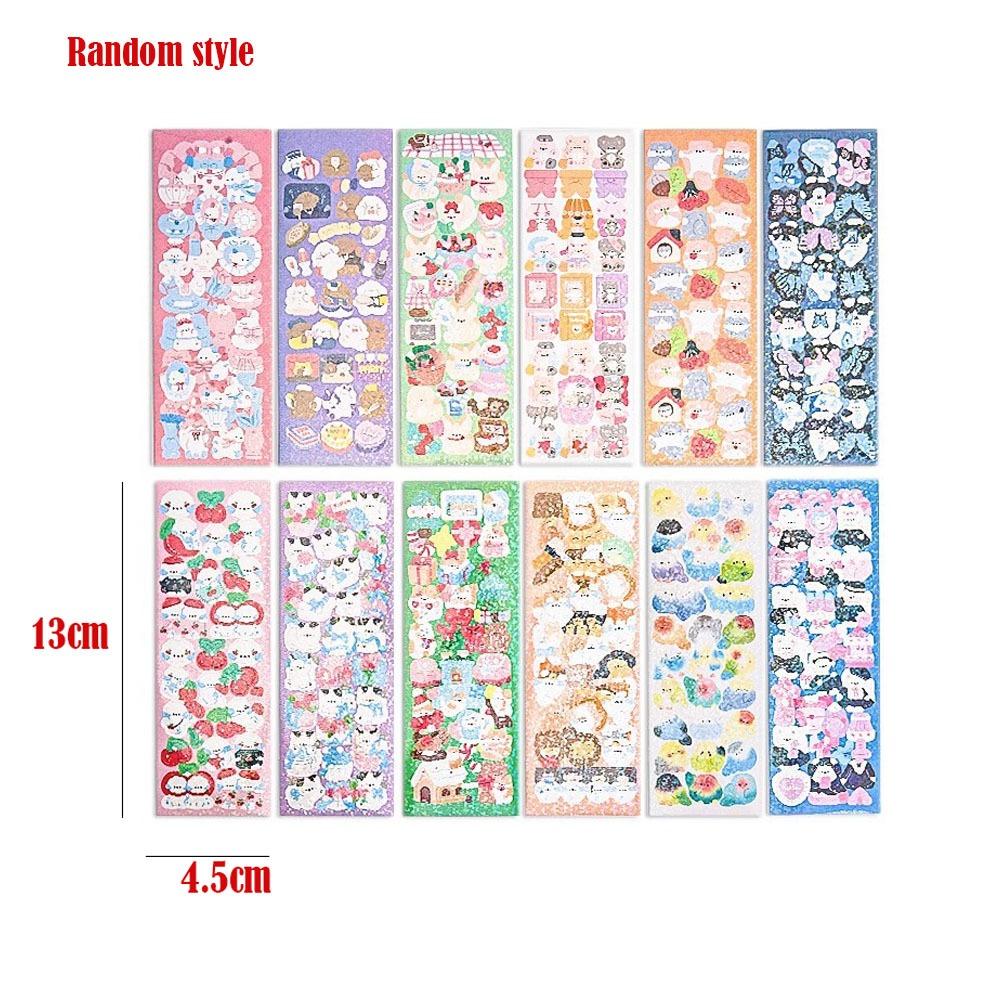 20Pcs No Repeat Water Cup Stickers Waterproof Scrapbooking Stickers  Campus Students Decoration