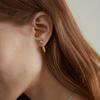 Pop Melting Ring Earrings Lime Yellow