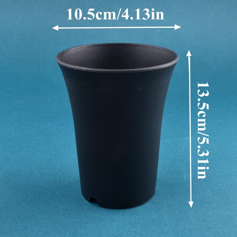 2-10Pcs Round Thickened Flowerpot Deepened Succulent Flower Nursery Pot White/Black Plant Vientiane Basin Home Garden Decoration