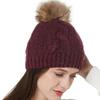 Hat Women's Winter European and American Trendy Versatile Knitted Hat Cute Hairball Outside Warm Ear Protection Ins Fashion Wool Hat