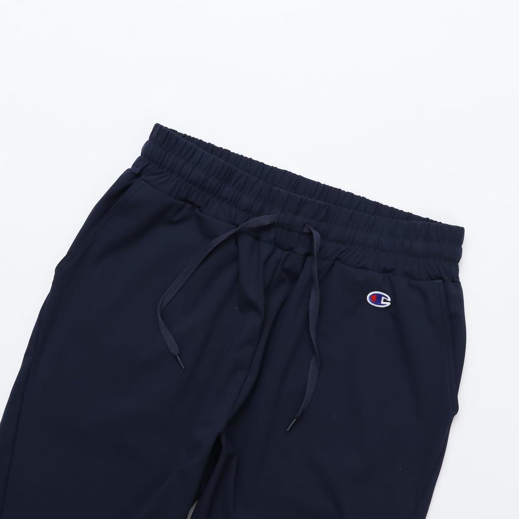 Champion Tech Cropped Dark UV Logo Women's Weave® Pants, CW-BS204, Navy, Quick-Drying, Stretch, Protection, One-Point