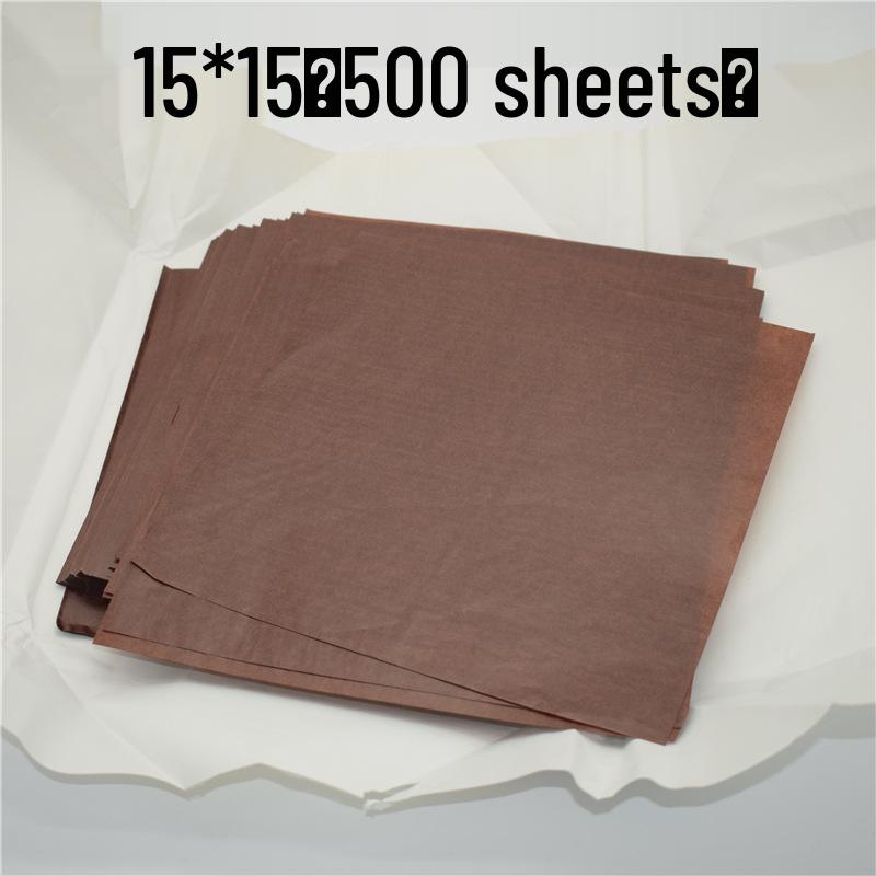 Coffee-Toned Snack Mat: Oil-Absorbing Paper for French Fries, Pizza, Burger, and Desserts.