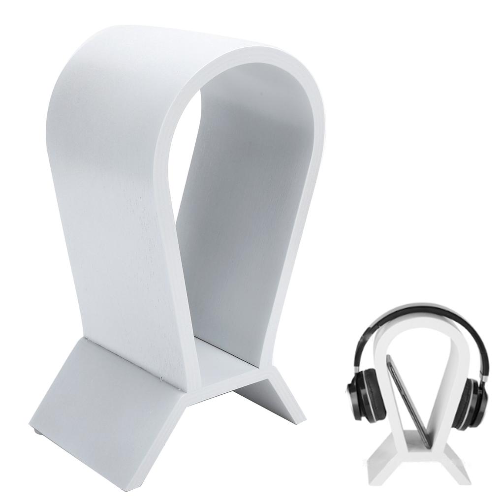 Headphone Holder Integrated Curved Display Stand for Bluetooth Headset Storage AccessoryWhite