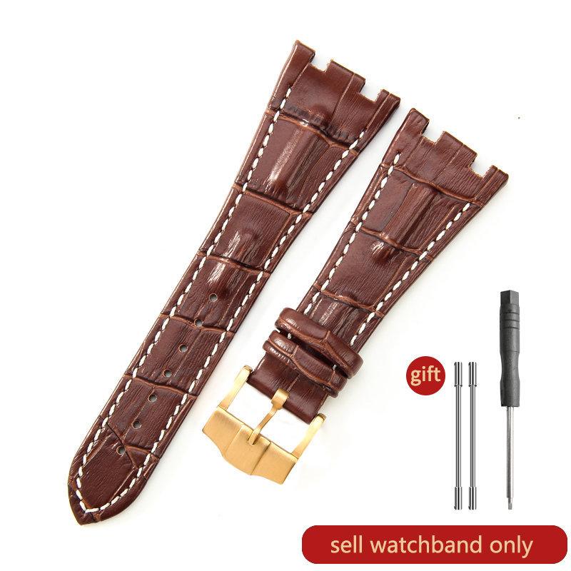 Cinturino Orologio in Pelle di Mucca Primo Strato per AP Aibi 15703 26471 26474 Serie Royal Oak Offshore 28mm Accessori Orologio per Uomo CinturinoMN