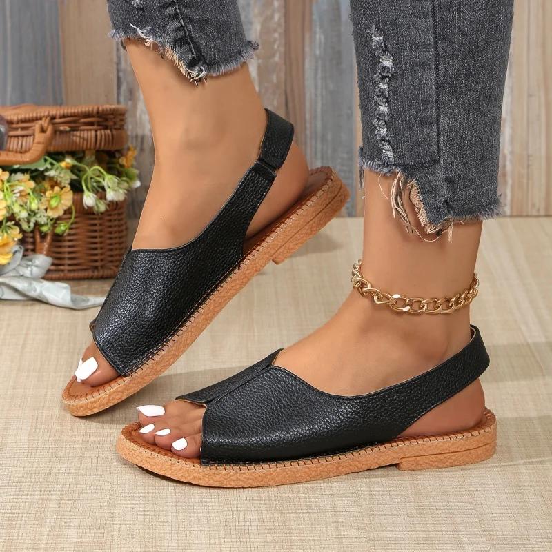 Fashion Women Flat Sandals Summer Fashion  Comfortable Sandals Woman New Outdoor Fashion Open Toe Shoes for Women Sandalias De Mujer