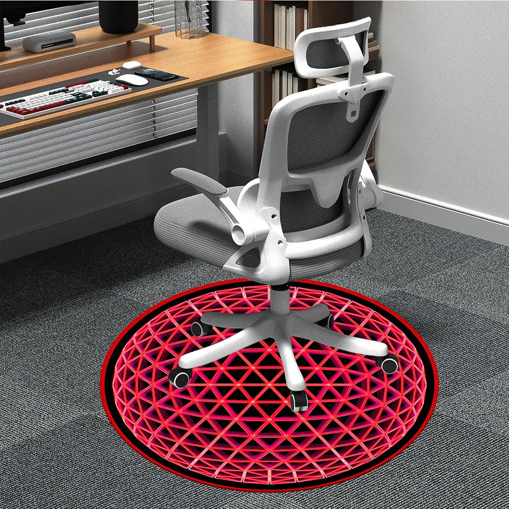 

1pc Sphere Pattern Chair Carpet for Office, Soft Comfortable Mat For Office, Living Room, Bedroom, Machine Washable Carpet yy251112013 80cm by 80cm