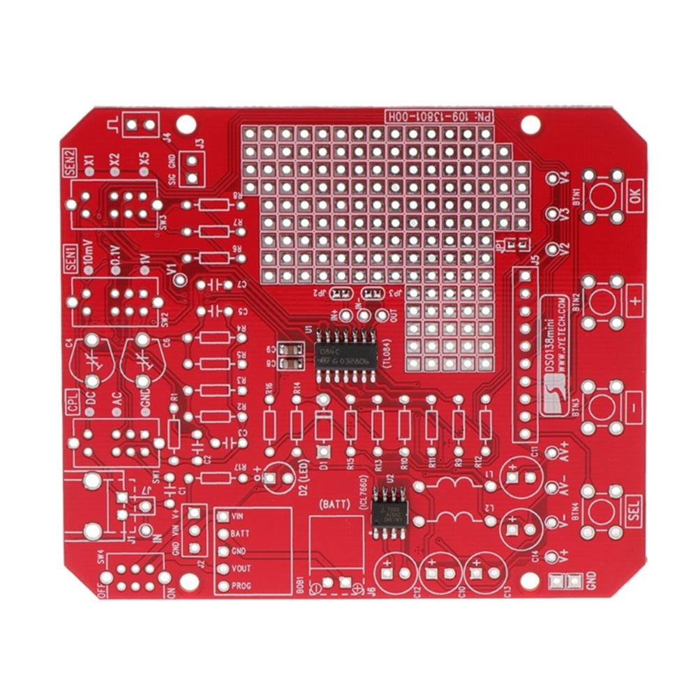 Digital Oscilloscope Kit DIY Learning Pocket-size DSO138mini Upgrade with Acrylic Protection Case
