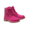 Timberland Leather Durable Shock Absorbing Comfortable Versatile Short Outdoor Boots Women Boots Deep-Pink A2R7T