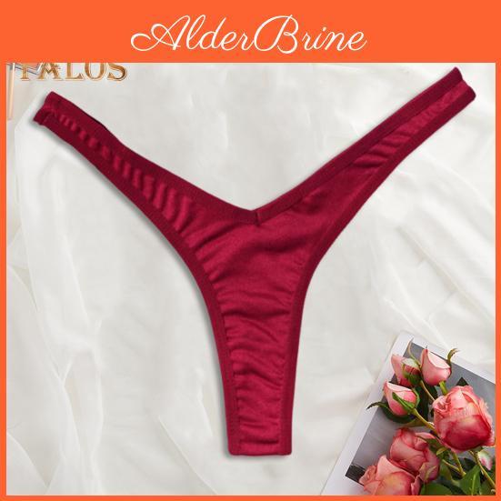 Thin Women Low Thong Panties Waist Seamless Solid Color Good Breathability Lady Underpants Female Daily Underwear
