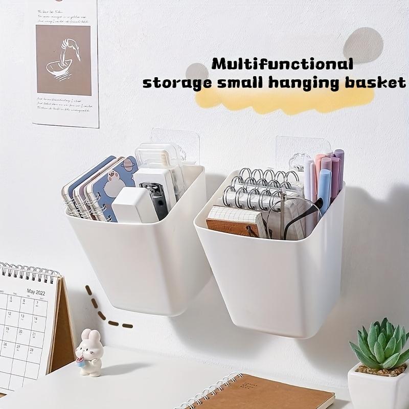 2pcs Hanging Desk Organizer Multifunctional Hanging Storage Organizer for Dorm Desk Bathroom Mini Storage Pen Holder Storage Box