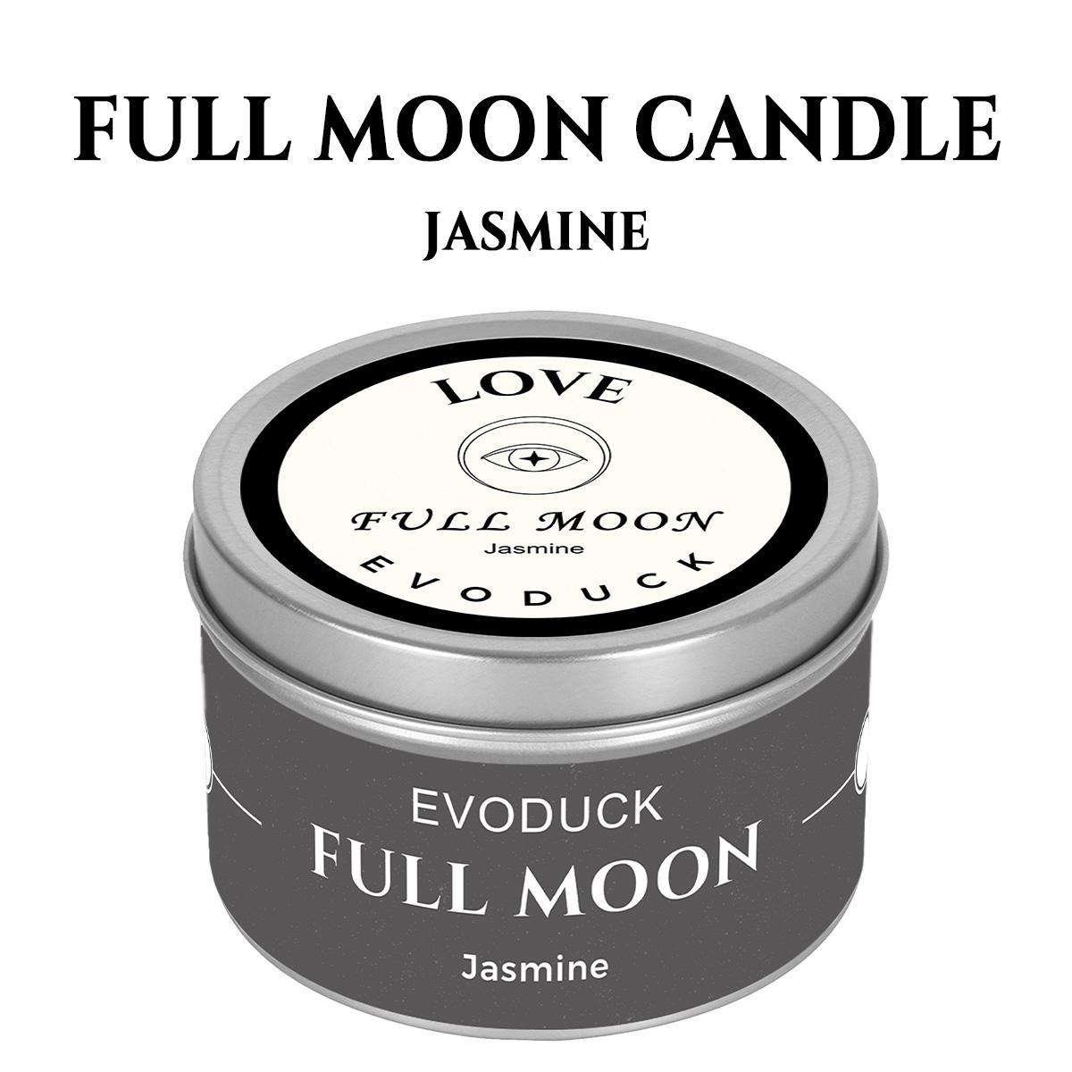 

EVODUCK Full Moon Scented Candles 3oz Law of Attraction Manifestation Energy Boosting Christmas Home Decoration Jasmine Candles жасмин