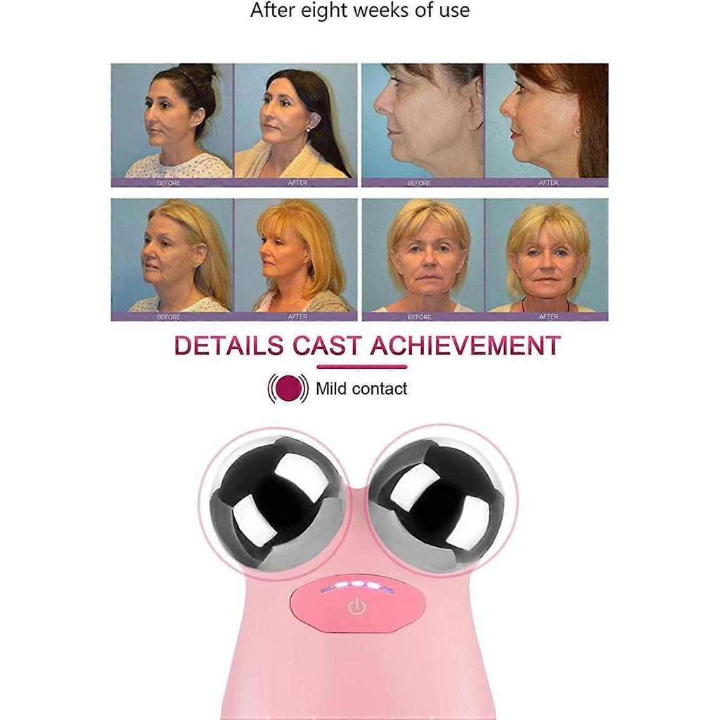Microcurrent Facial Massager, Face Lift Massager, Skin Rejuvenation, Y Shaped 3D Roller Device, Anti Wrinkle Facial Massager