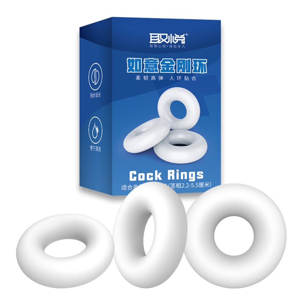 3pcs Penis Cock Rings Adult Goods For Men 18+ Delay Ejaculation Adult Sex Toys Multifunction For Long Lasting Cockring