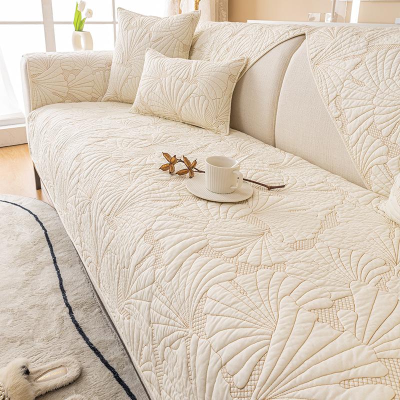 Cotton Fabric Four-Season Universal Non-Slip Sofa Cushion Modern Simple Combination Sofa Seat Cushion Cover Towel  Direct Sales