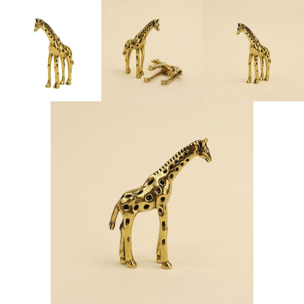Copper Giraffe Figurine Decorative Accessory For Home Office Or Gift Giving