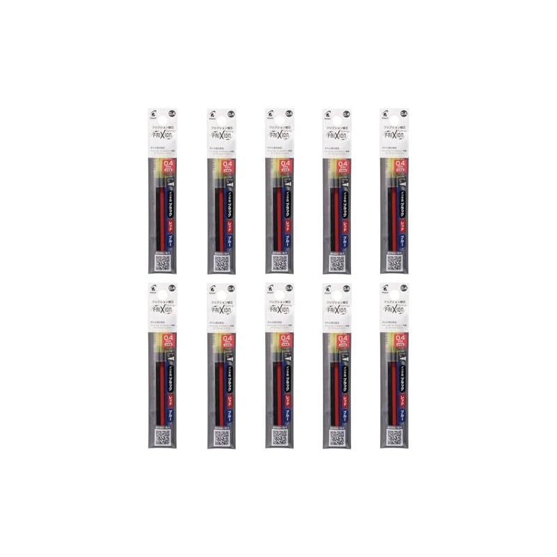 PILOT Frixion Ballpoint Pen Refill LFRF 0.4mm 3 Colors 10 Pack 10LFRF243C