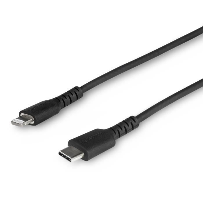 Câble USB Type-C vers Lightning - STARTECH - 1 m - Certifié MFi - Noir - Charge et transfert de données