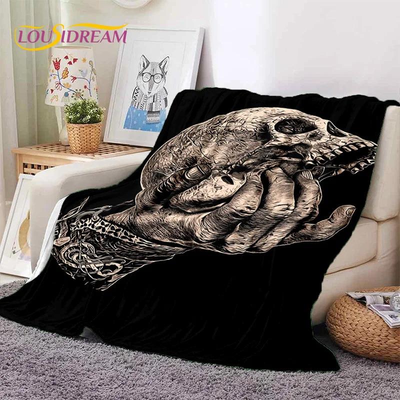 Nordic Viking Odin Valhalla Valknut Soft Blankets,Keep Warm Throw Blanket Comfortable Blanket for Picnic Beds Sofa Home Bedroom
