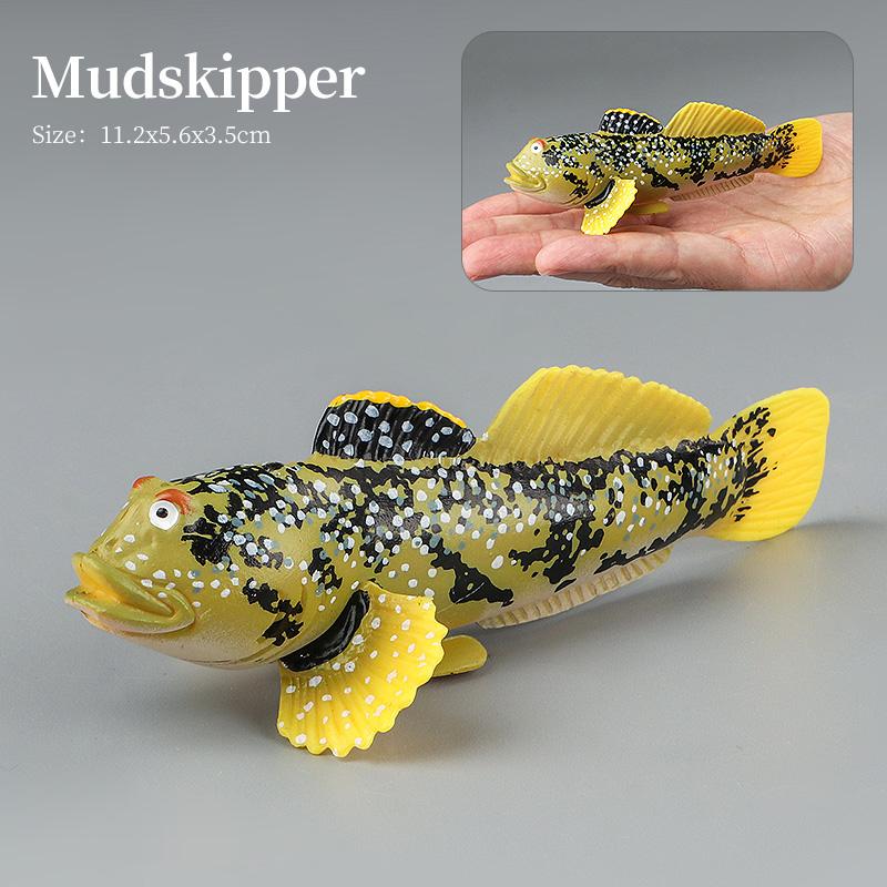 Set di Action Figure Modello Animali Marini - Pesci Oceanici Tonno Pesce Vela Persico Cernia Salmone PVC Giocattolo Educativo per Bambini
