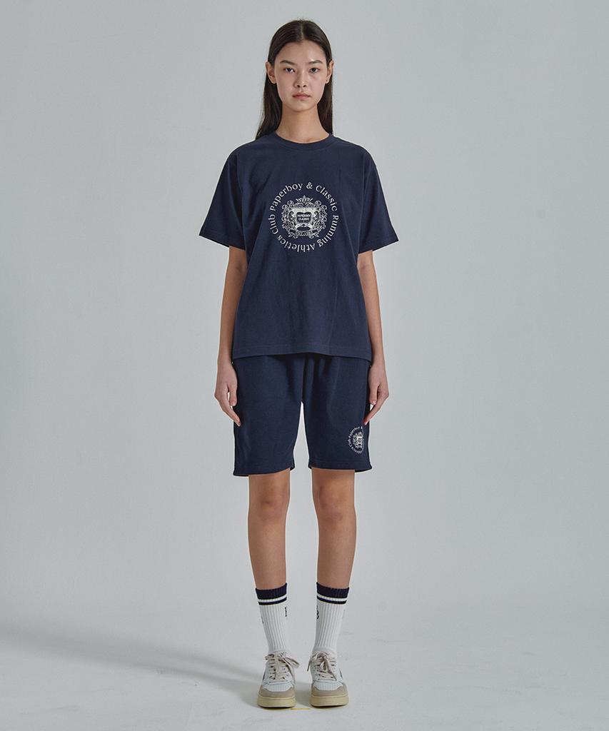 PAPERBOY County Short Sleeve T-Shirt - Navy