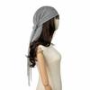 Hip Hop Headscarf Multi-Use Turban Triangle Scarf with Tassel Design Glossy