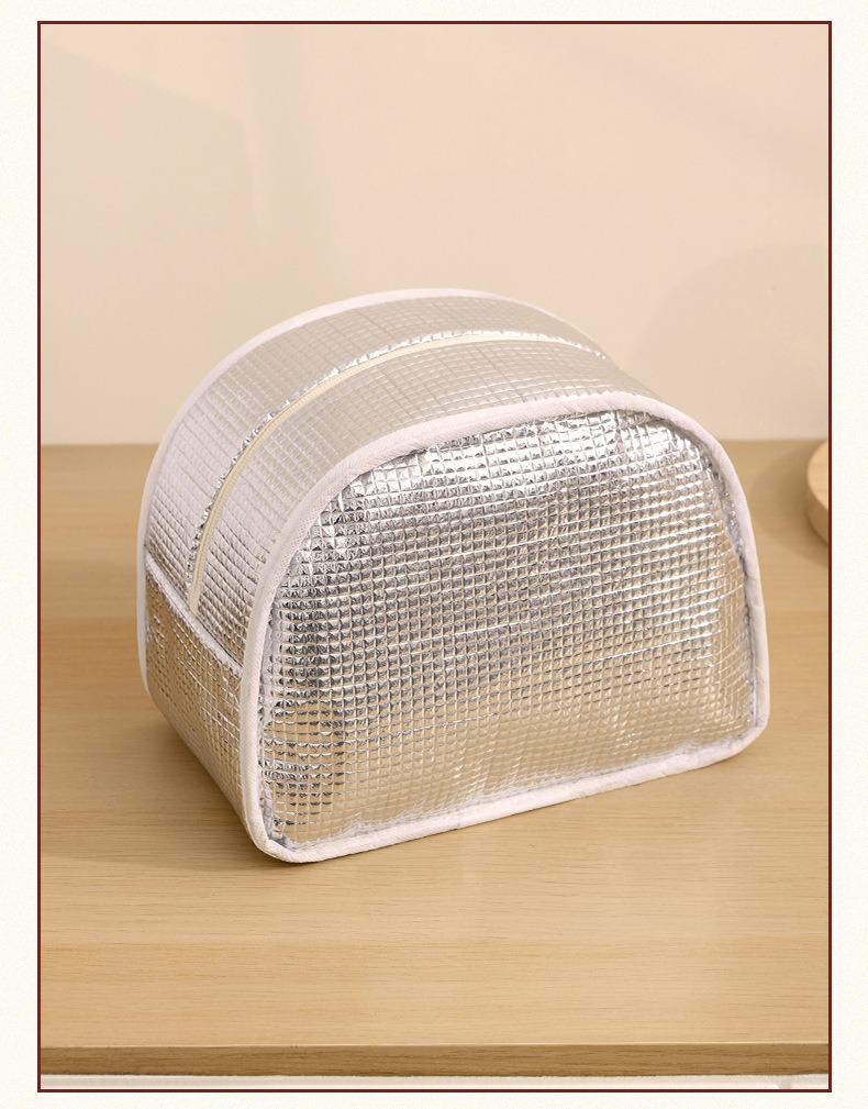 Large Capacity Corduroy Bento Bag for Work and School - Insulated and Portable with Strap