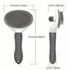 1PC Pet comb with one-button press to remove loose hair and shedding, special comb for dogs and cats, pet supplies