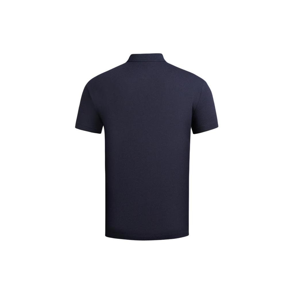 Armani Exchange SS24 Solid Logo Label Casual Short Sleeve Polo Shirt Men Polo Shirts Navy-Blue 3DZFHH-ZJXHZ-15CX