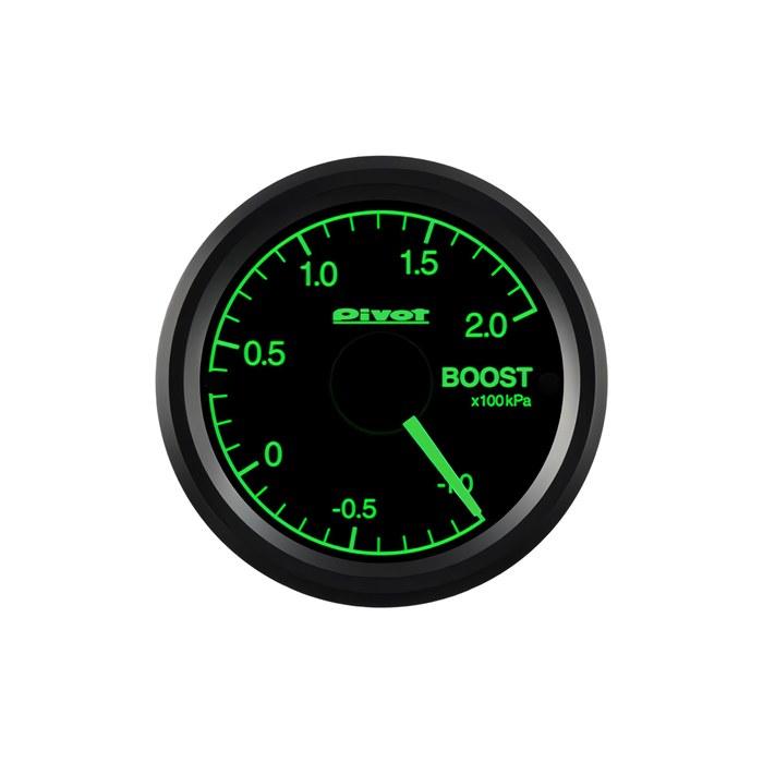 Pivot GT Gauge-52 Boost Gauge, Green